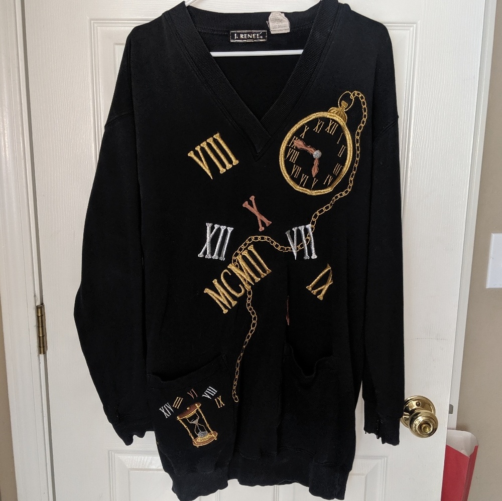 Vintage Clock Sweater